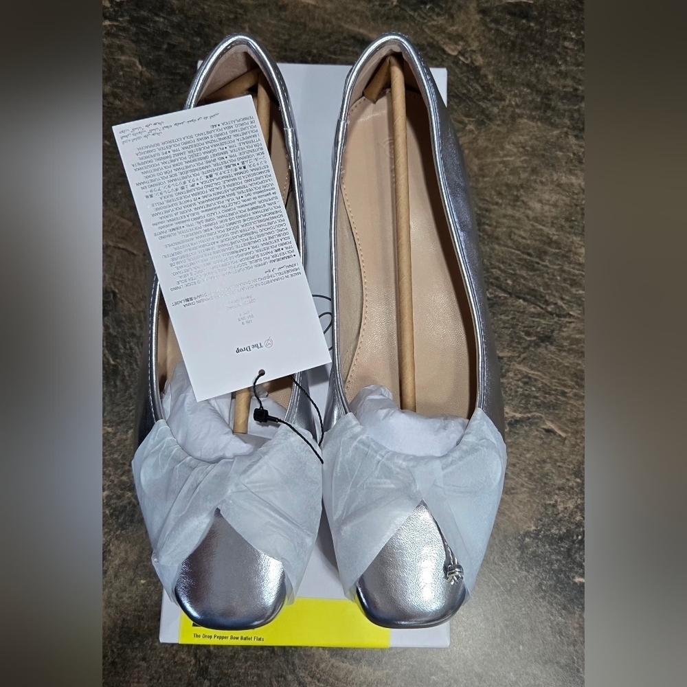 The Drop Pepper Ballet Flat with Bow #1187, 1188 - Picture 2 of 16
